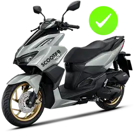 scooter hub honda click 160 grey 