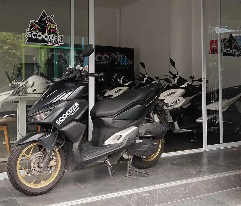 scooter hub chiang mai shop and office